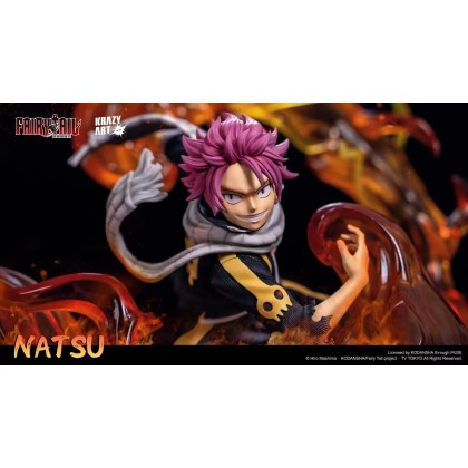 Krazy Art Fairy Tail Natsu Dragneel 1/4 Licensed Statue | Mirai