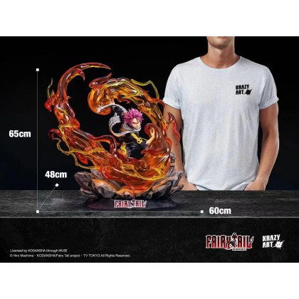 Krazy Art Fairy Tail Natsu Dragneel 1/4 Licensed Statue | Mirai