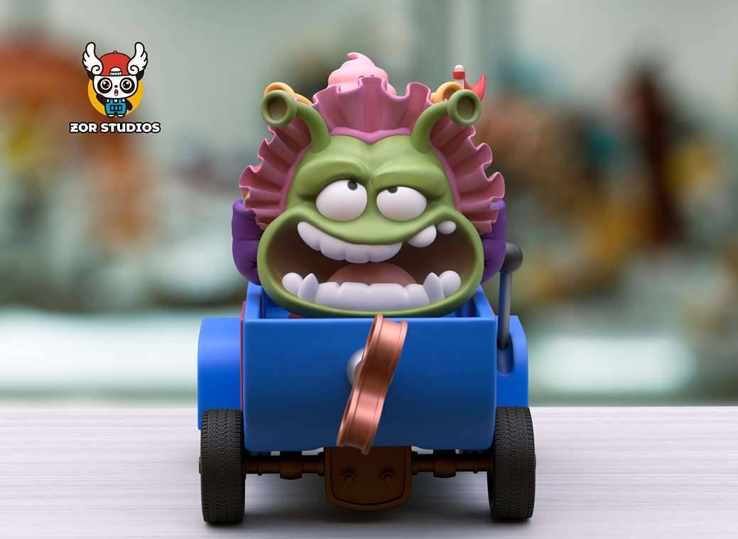 ミニカー nikonikoking Zor Studio - King Nikochan and Servant | Mirai Collectibles