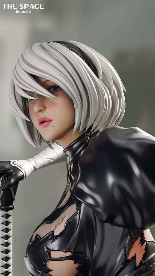 THE SPACE studio 2B スタチュー フィギュア 訳あり品 The Space Studio - Nier 2B | Mirai Collectibles
